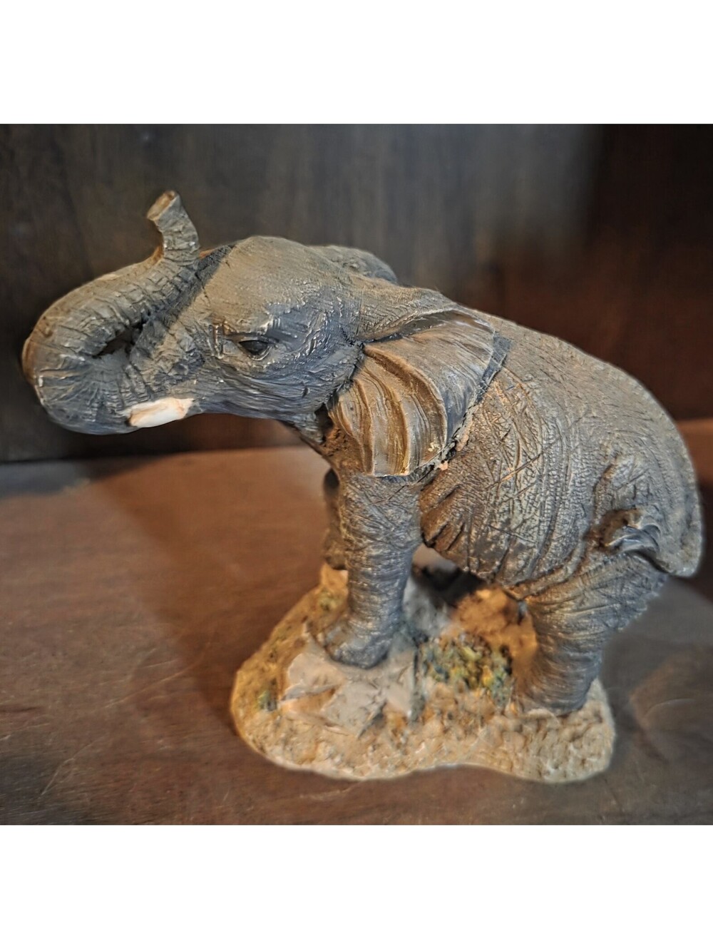 4 Random Small Trunk Up Elephant Figurines Lot